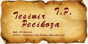 Tešimir Pecikoza vizit kartica